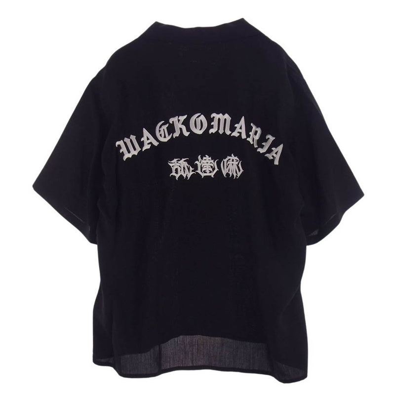 WACKO MARIA ワコマリア 24SS NMD-HIGHTIMES-WM-0C01 舐達麻 HIGHTIMES  50S SHIRT SS ハイタイムズ 半袖 シャツ ブラック ブラック系 M【新古品】【未使用】【中古】