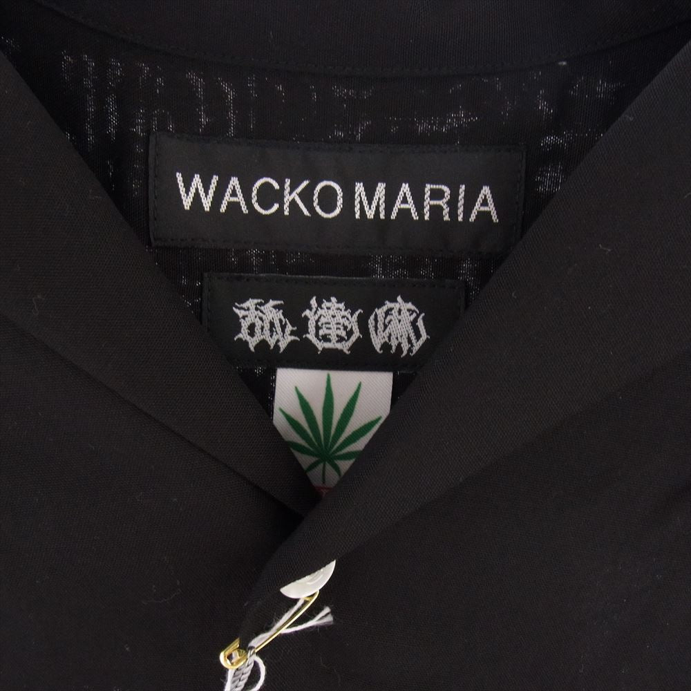 WACKO MARIA ワコマリア 24SS NMD-HIGHTIMES-WM-0C01 舐達麻 HIGHTIMES  50S SHIRT SS ハイタイムズ 半袖 シャツ ブラック ブラック系 M【新古品】【未使用】【中古】