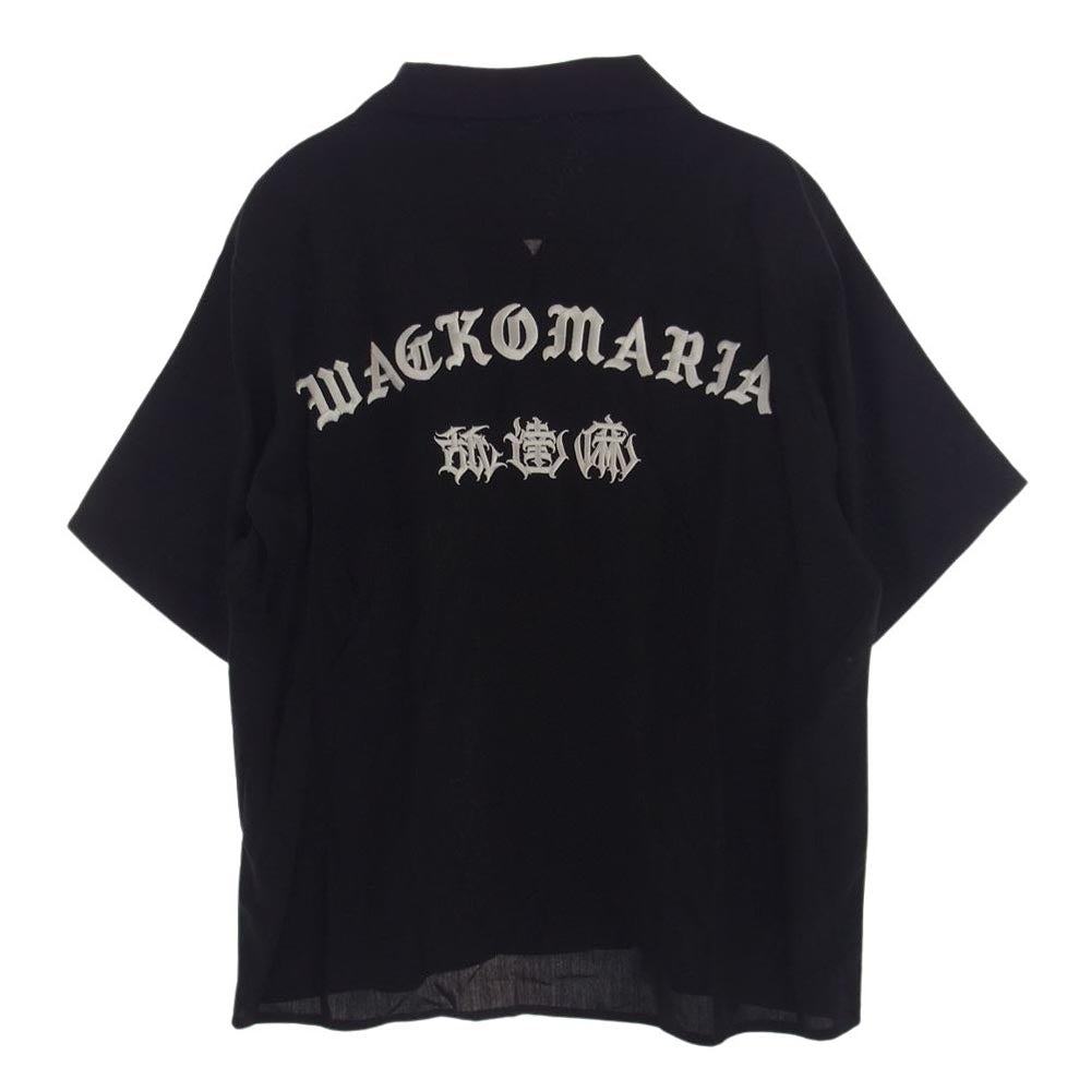 WACKO MARIA ワコマリア 24SS NMD-HIGHTIMES-WM-0C01 舐達麻 HIGHTIMES  50S SHIRT SS ハイタイムズ 半袖 シャツ ブラック系 L【新古品】【未使用】【中古】