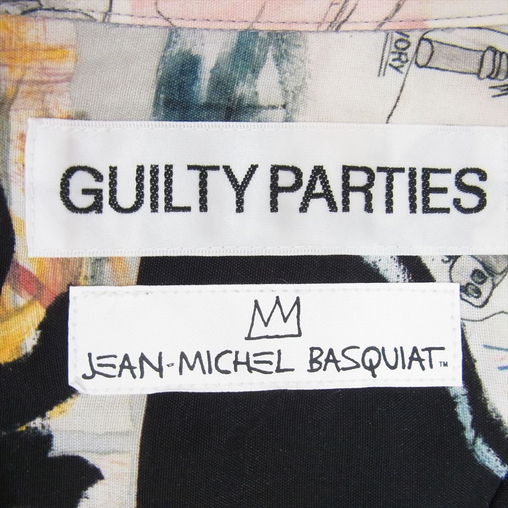 WACKO MARIA ワコマリア 24SS BASQUIAT-WM-HI24 JEAN-MICHEL BASQUIAT HAWAIIAN SHIRT TYPE-3 ジャンミシェルバスキア ハワイアン 半袖 シャツ ブラック系 M【新古品】【未使用】【中古】