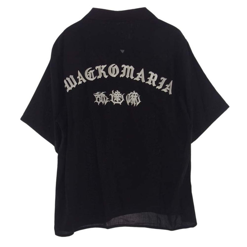 WACKO MARIA ワコマリア 24SS NMD-HIGHTIMES-WM-0C01 舐達麻 HIGHTIMES  50S SHIRT SS ハイタイムズ 半袖 シャツ ブラック  M【新古品】【未使用】【中古】