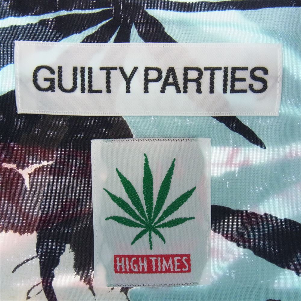 WACKO MARIA ワコマリア 24SS HIGTTIMES-WM-HI06 舐達麻 HIGHTIMES SS HAWAIIAN SHIRT TYPE 2 ハワイアン 半袖 シャツ Mサイズ ライトブルー系【新古品】【未使用】【中古】