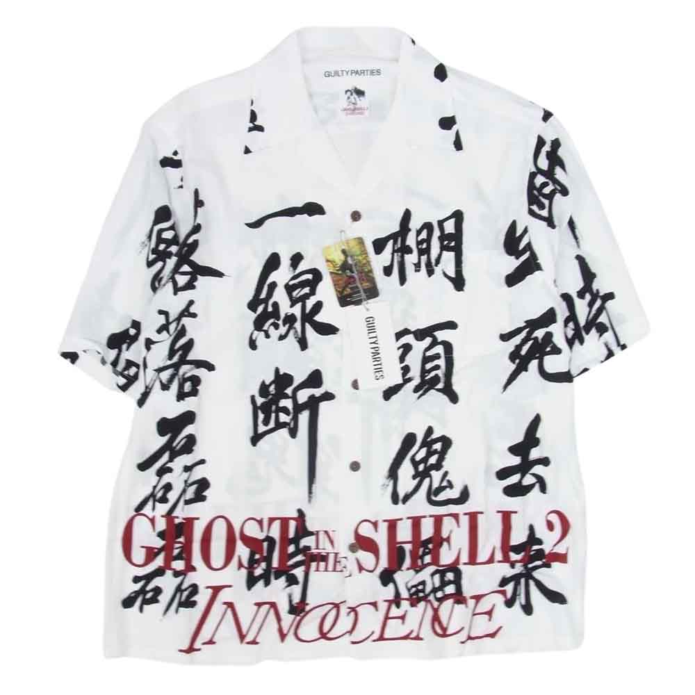 WACKO MARIA ワコマリア 24SS INNOCENCE-WM-HI03 攻殻機動隊 INNOCENCE HAWAIIAN SHIRT TYPE3 イノセンス ハワイアン 半袖 シャツ  ホワイト系 M【新古品】【未使用】【中古】