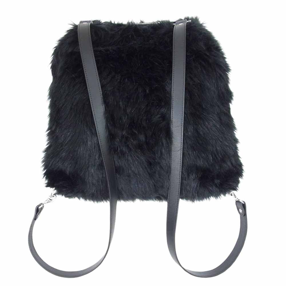 JUNYA WATANABE COMME des GARCONS ジュンヤワタナベコムデギャルソン 22AW JJ-K203 フェイクファー 2WAY リュックサック ブラック系【中古】