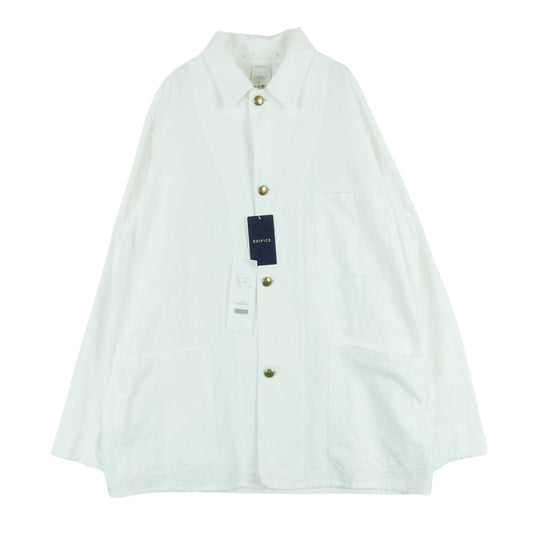COMOLI コモリ 23SS X01-01013 1938 メモリアル ジャケット カバーオール ホワイト系 2【極上美品】【中古】