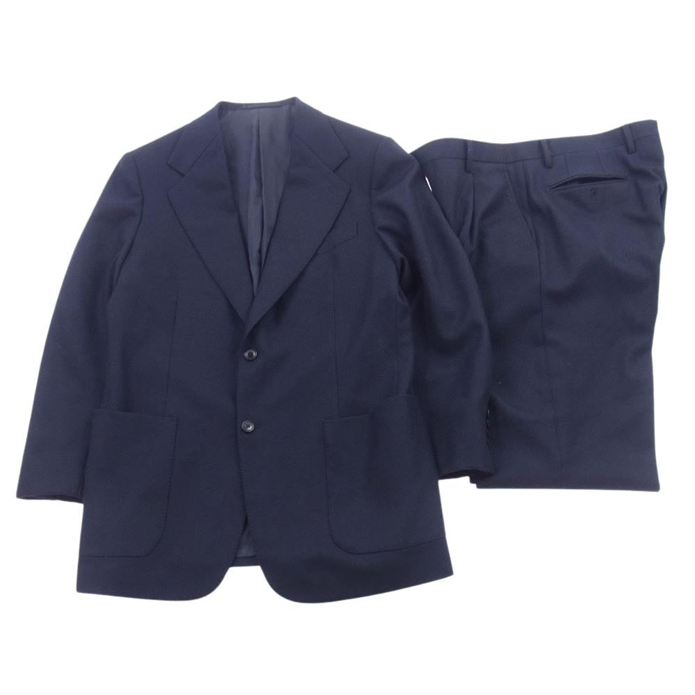 COMOLI コモリ 19AW Q03-08001 ウール 2B セットアップ ジャケット スラックス ネイビー系 2【中古】