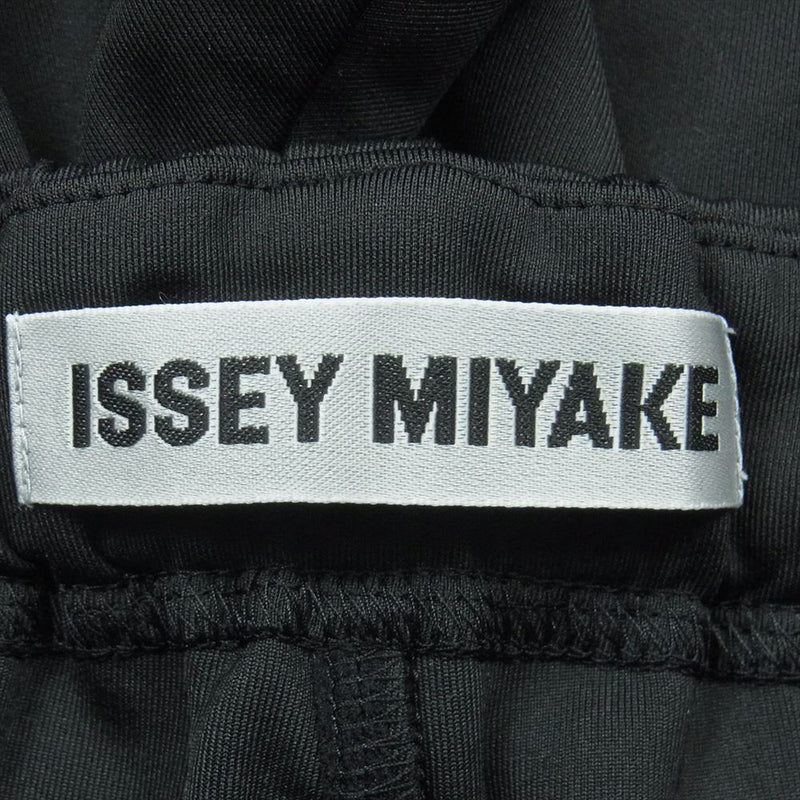 ISSEY MIYAKE イッセイミヤケ IM41JF717 FIT 1 ダンボール ニット ストレート パンツ  ブラック系 3【新古品】【未使用】【中古】