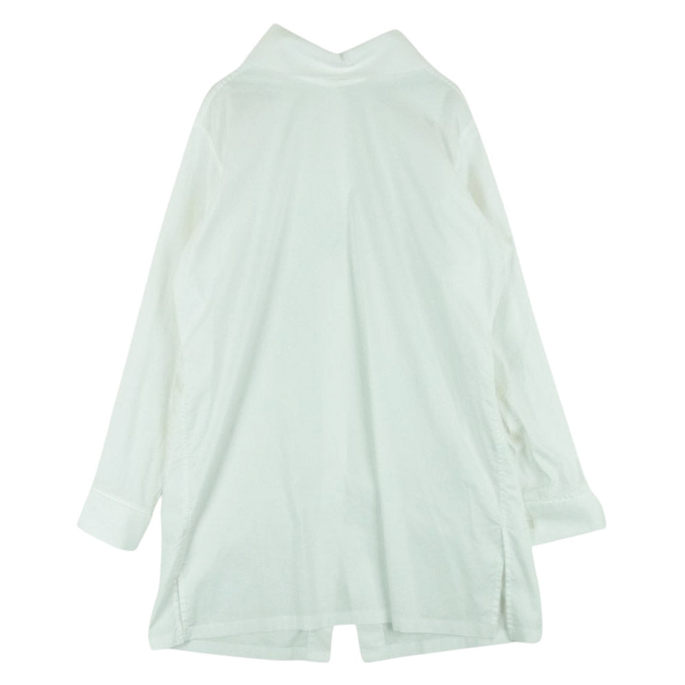 ISSEY MIYAKE イッセイミヤケ IM41FJ526 FASTENED SHIRT 長袖 シャツ ブラウス ホワイト系 2【新古品】【未使用】【中古】