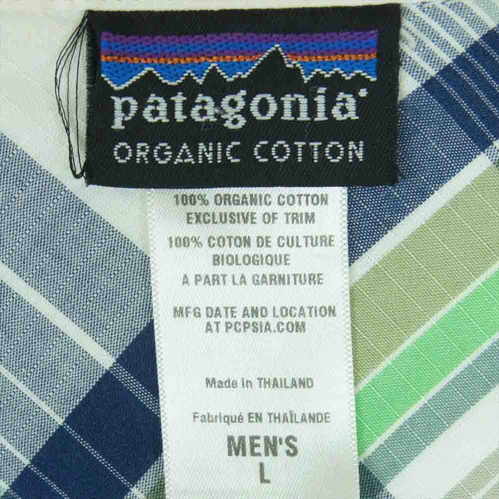 patagonia パタゴニア 11SS 52220SP11 ORGANIC COTTON オーガニックコットン 半袖 シャツ オフホワイト系 L【中古】