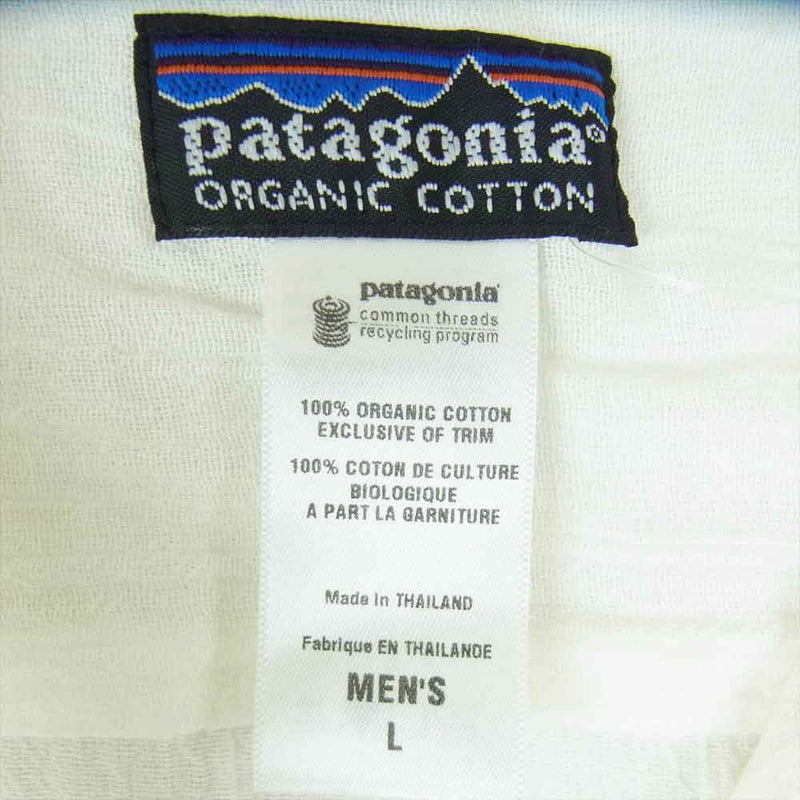 patagonia パタゴニア 53830S0 Steersman Shirt ステアーズマン 長袖 シャツ タイ製 オフホワイト系 L【中古】
