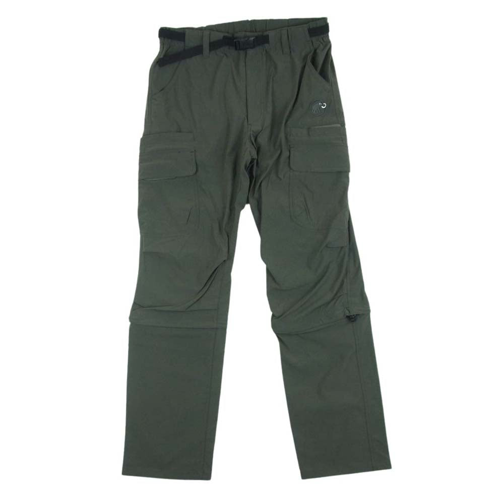 Mammut マムート JP1030082 Tuff Stretch 3/4 2in 1Pants タフ ストレッチ ベルト付き カーゴ ナイロン パンツ グレー系 XL【中古】
