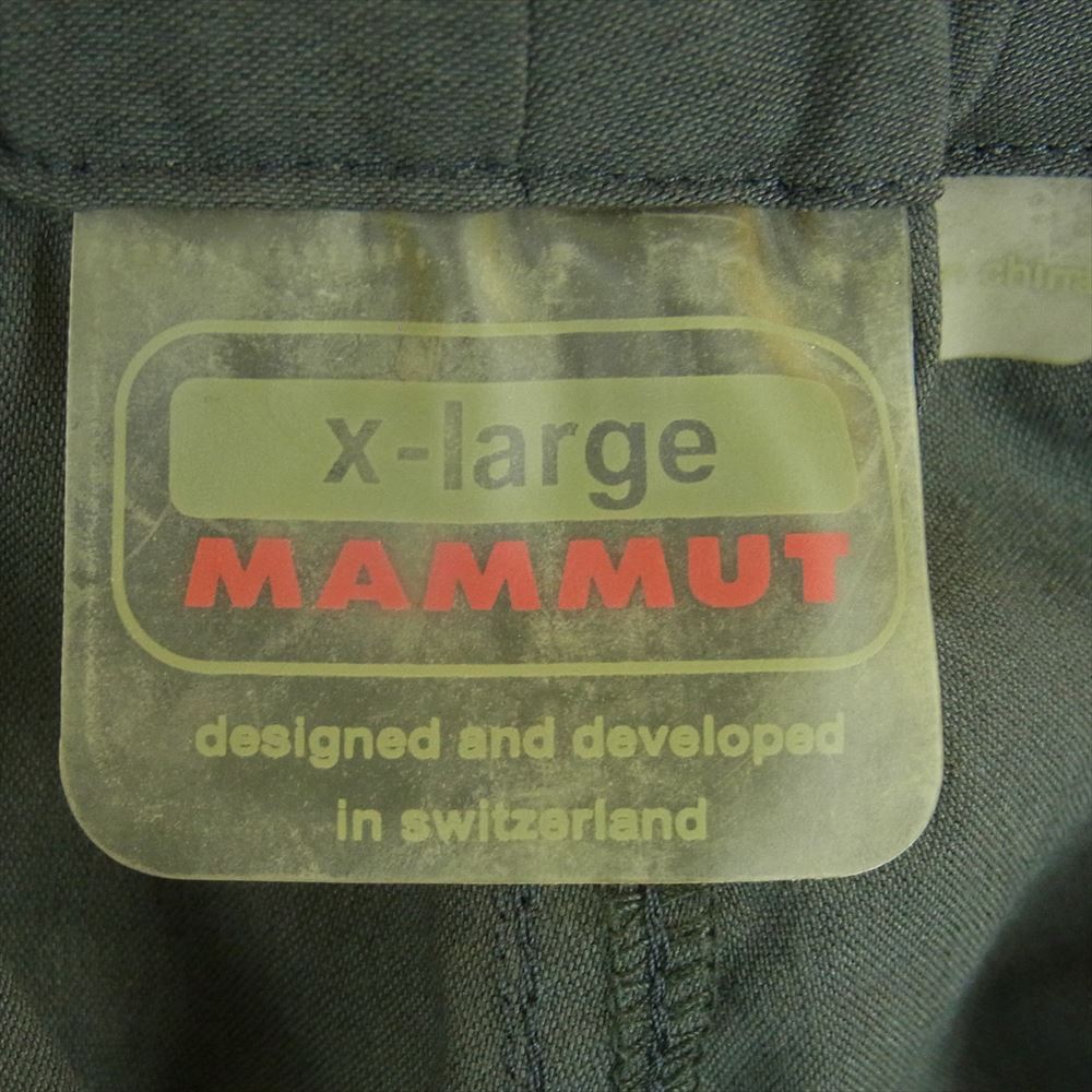Mammut マムート JP1030082 Tuff Stretch 3/4 2in 1Pants タフ ストレッチ ベルト付き カーゴ ナイロン パンツ グレー系 XL【中古】