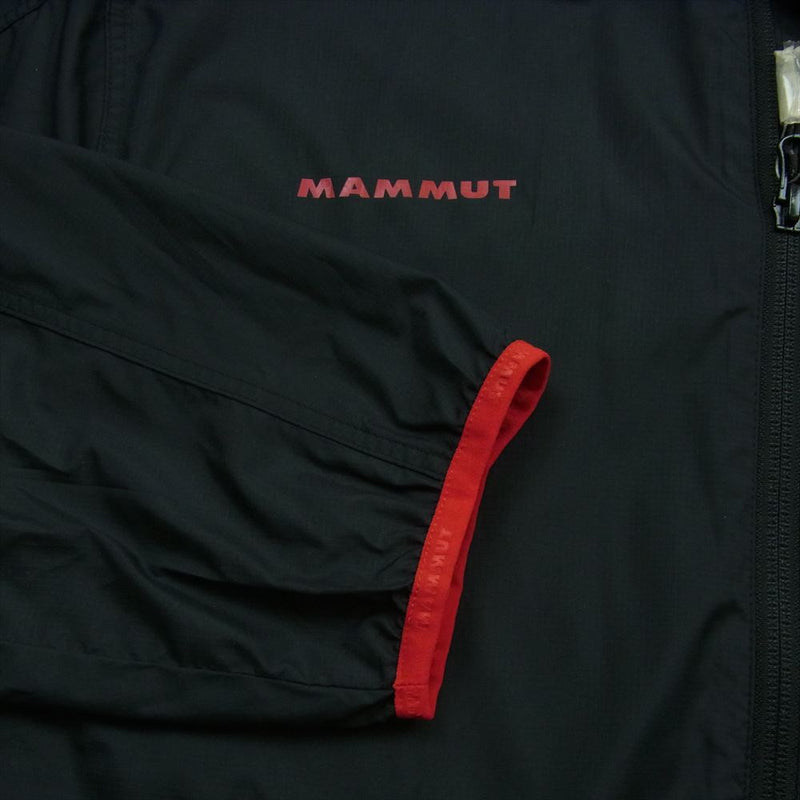 Mammut マムート 1010-09200 SALOBER Jacket サロバー フード付き ロゴ ジャケット ブラック系 レッド系 L【極上美品】【中古】