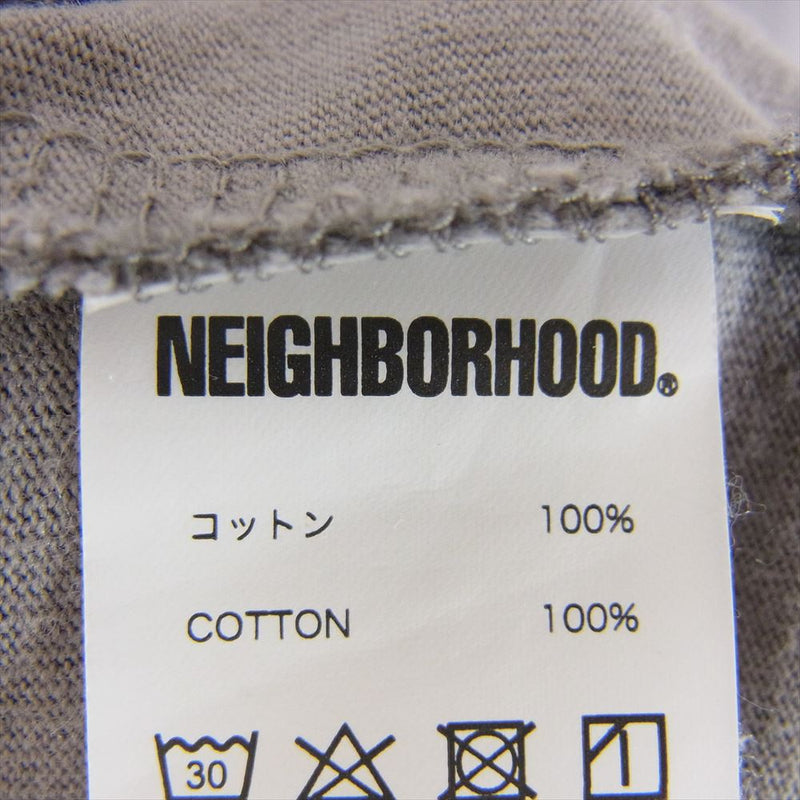 NEIGHBORHOOD ネイバーフッド ON-1 C-TEE フォト プリント 半袖 Tシャツ グレー系 L【中古】