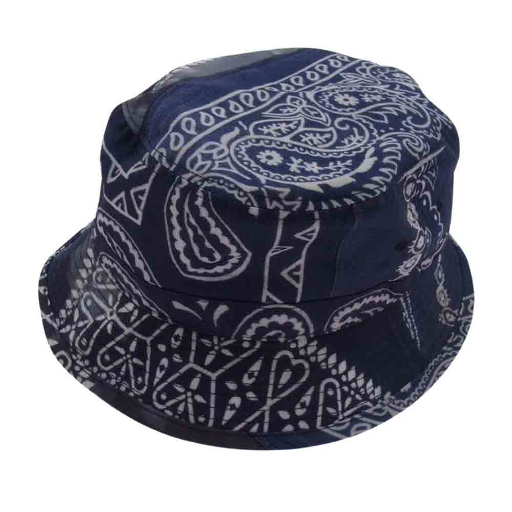 NEIGHBORHOOD ネイバーフッド 21AW 212YGNH-HT10 BANDANA CHOPPED/E-HAT バンダナ柄 ハット 帽子 パープル系 M【中古】