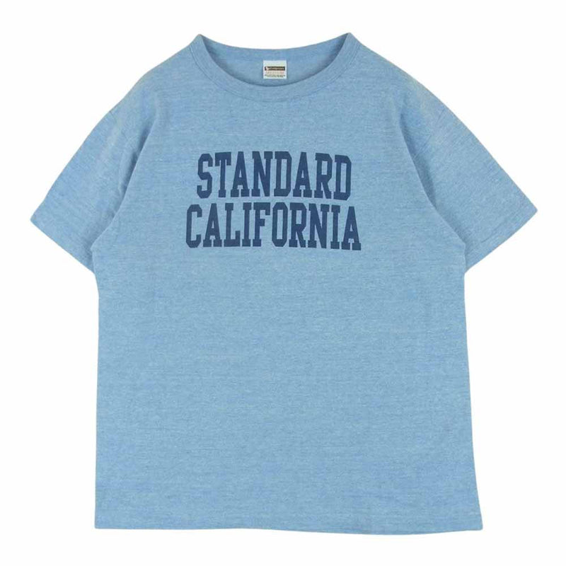 STANDARD CALIFORNIA スタンダードカリフォルニア SD 88/12 LOGO T ロゴ 半袖 Tシャツ ライトブルー系 M【新古品】【未使用】【中古】