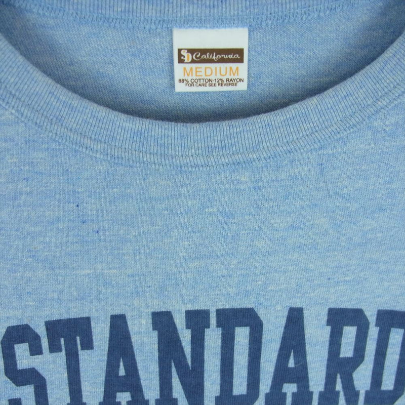 STANDARD CALIFORNIA スタンダードカリフォルニア SD 88/12 LOGO T ロゴ 半袖 Tシャツ ライトブルー系 M【新古品】【未使用】【中古】