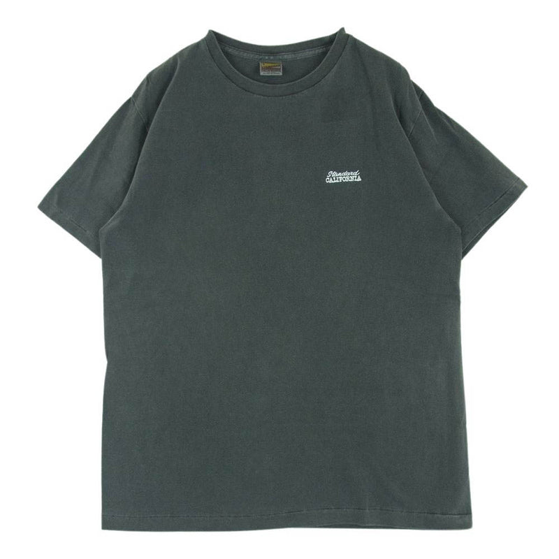 STANDARD CALIFORNIA スタンダードカリフォルニア NEW BOHEMIA SIGN LOGO T-SHIRT ブラック ニュー ボヘミア サインズ ロゴ 半袖 Tシャツ ダークグレー系 M【新古品】【未使用】【中古】