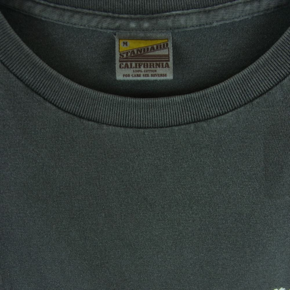 STANDARD CALIFORNIA スタンダードカリフォルニア NEW BOHEMIA SIGN LOGO T-SHIRT ブラック ニュー ボヘミア サインズ ロゴ 半袖 Tシャツ ダークグレー系 M【新古品】【未使用】【中古】
