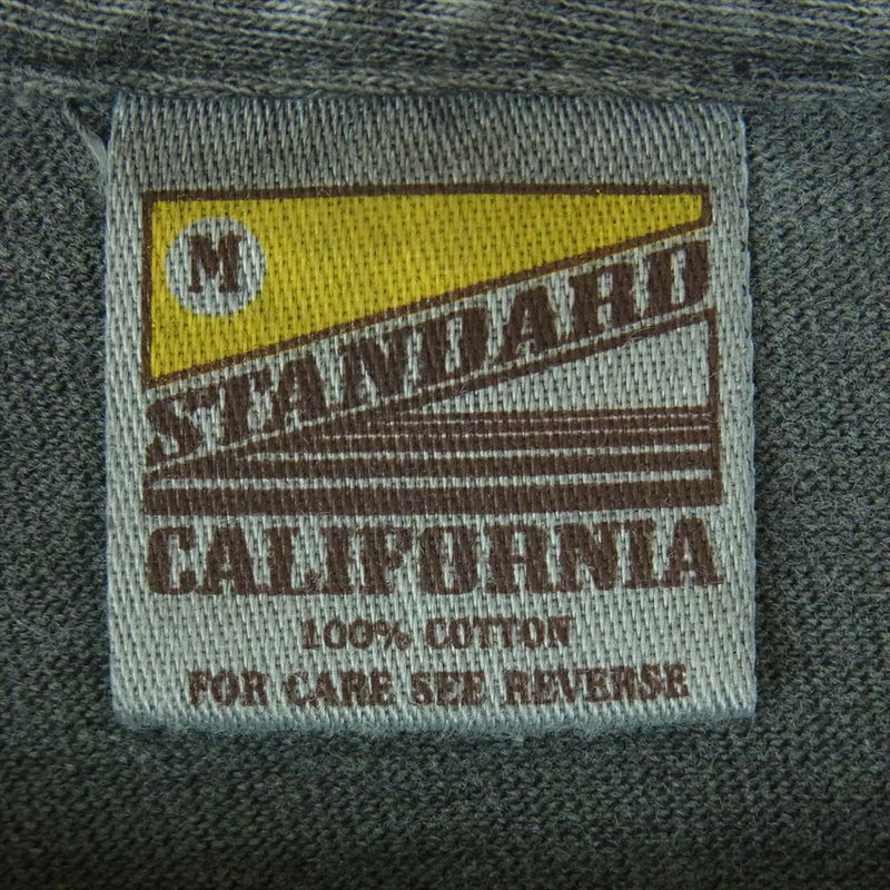 STANDARD CALIFORNIA スタンダードカリフォルニア NEW BOHEMIA SIGN LOGO T-SHIRT ブラック ニュー ボヘミア サインズ ロゴ 半袖 Tシャツ ダークグレー系 M【新古品】【未使用】【中古】