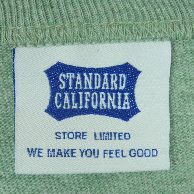 STANDARD CALIFORNIA スタンダードカリフォルニア 88/12 LOGO T SD LTD 直営オンライン限定 ロゴ 半袖 Tシャツ ライトグリーン系 M【新古品】【未使用】【中古】