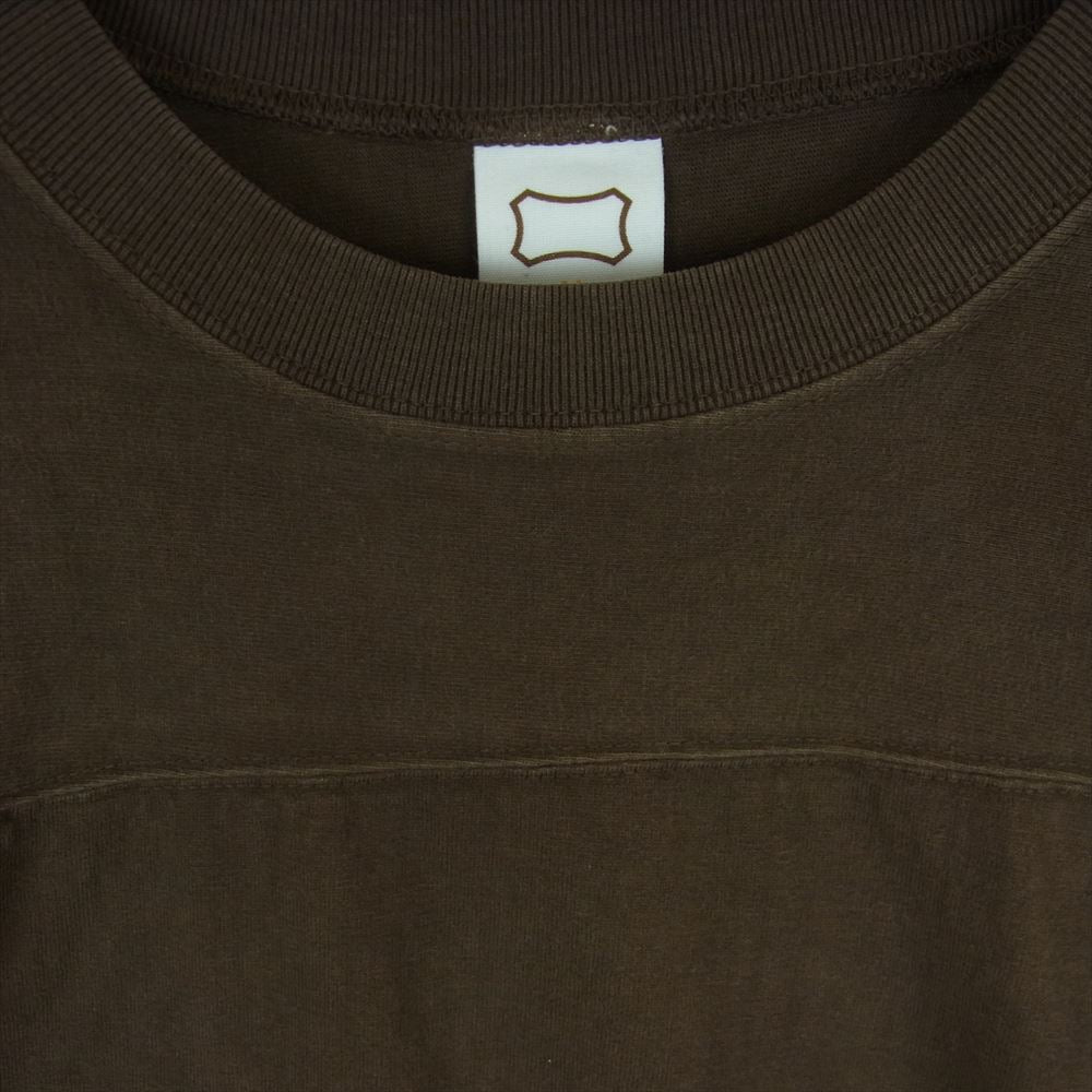 STANDARD CALIFORNIA スタンダードカリフォルニア Heavyweight Football Tee Vintage Wash ヘビーウェイト フットボール ヴィンテージ ウォッシュ Tシャツ ダークブラウン系 M【極上美品】【中古】