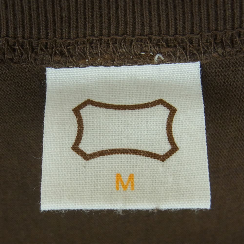 STANDARD CALIFORNIA スタンダードカリフォルニア Heavyweight Football Tee Vintage Wash ヘビーウェイト フットボール ヴィンテージ ウォッシュ Tシャツ ダークブラウン系 M【極上美品】【中古】