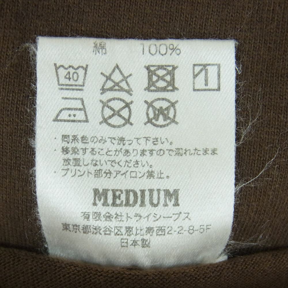 STANDARD CALIFORNIA スタンダードカリフォルニア Heavyweight Football Tee Vintage Wash ヘビーウェイト フットボール ヴィンテージ ウォッシュ Tシャツ ダークブラウン系 M【極上美品】【中古】
