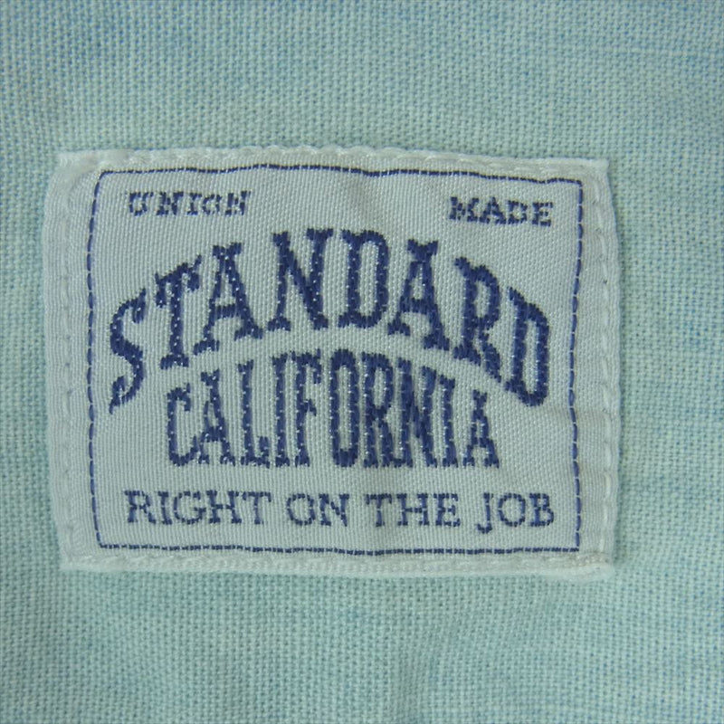 STANDARD CALIFORNIA スタンダードカリフォルニア SD Chambray Shirt indigo シャンブレー 長袖 シャツ インディゴブルー系 M【極上美品】【中古】