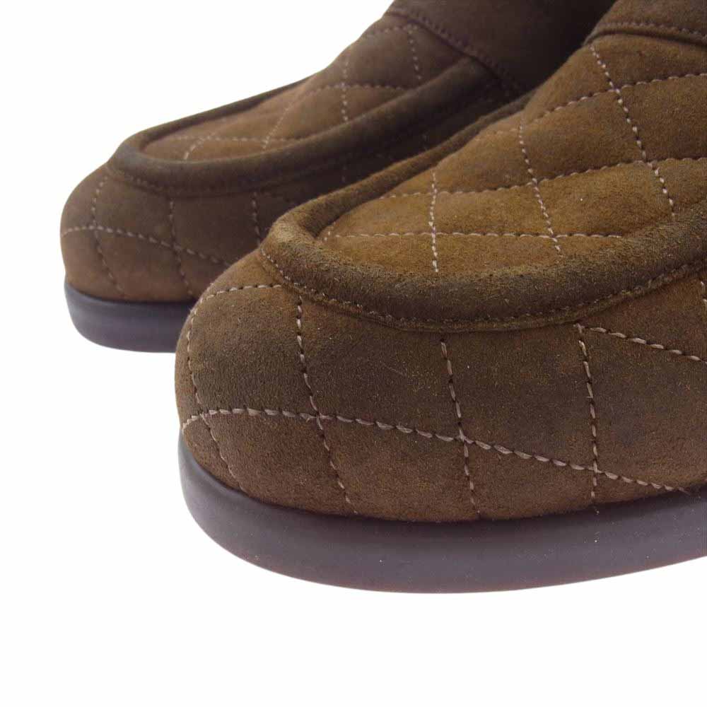 アルベルトガルディアーニ 2992 キルティング スエード ローファー シューズ ブラウン系 42【中古】