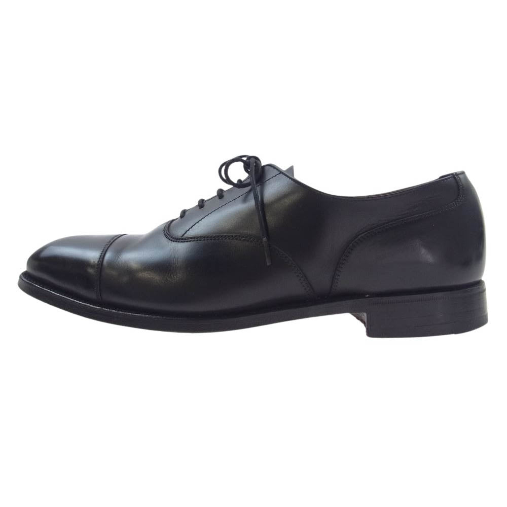 CROCKETT&JONES クロケットアンドジョーンズ 2484350 ストレートチップ カーフ レザー シューズ 革靴 ブラック系 7.5【中古】