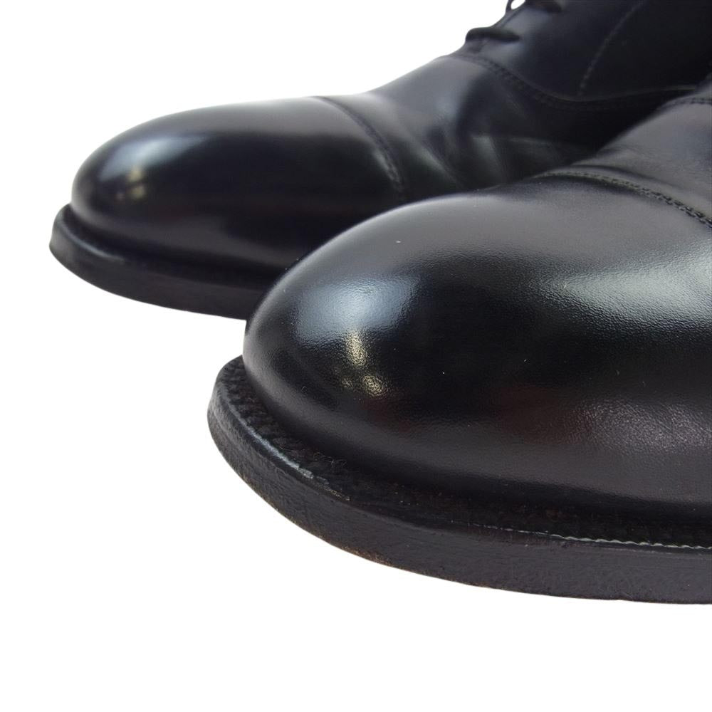 CROCKETT&JONES クロケットアンドジョーンズ 2484350 ストレートチップ カーフ レザー シューズ 革靴 ブラック系 7.5【中古】