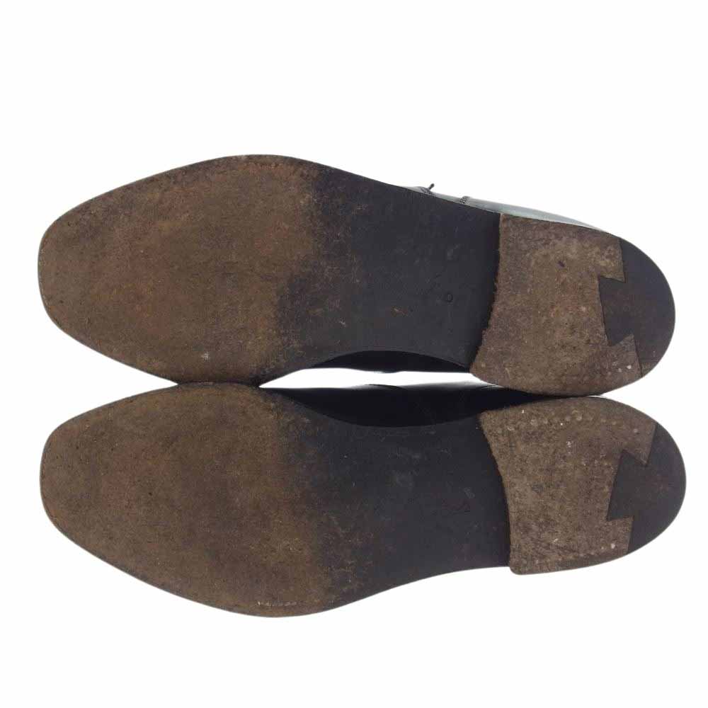 CROCKETT&JONES クロケットアンドジョーンズ 2484350 ストレートチップ カーフ レザー シューズ 革靴 ブラック系 7.5【中古】