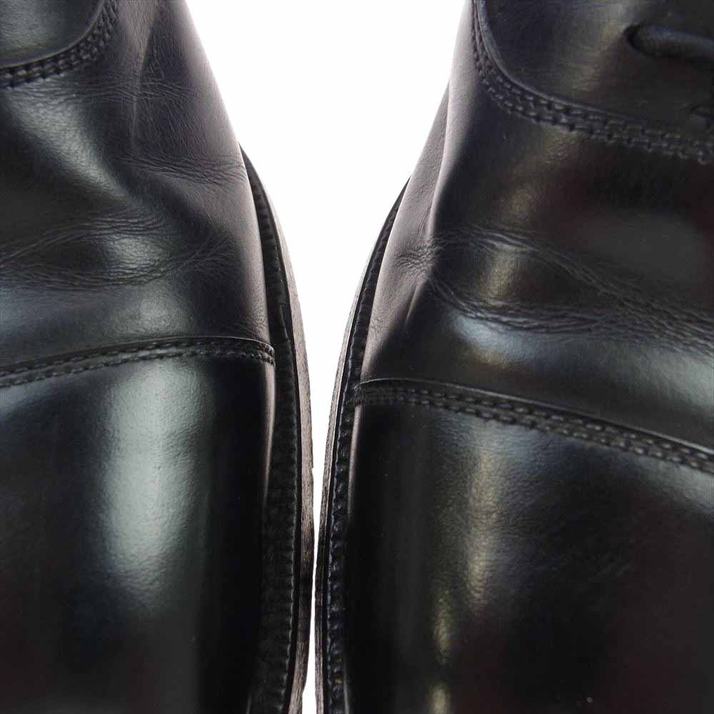 CROCKETT&JONES クロケットアンドジョーンズ 2484350 ストレートチップ カーフ レザー シューズ 革靴 ブラック系 7.5【中古】