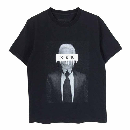 GOD SELECTION XXX ゴッドセレクション プリント 丸首 クルーネック 半袖 Tシャツ ブラック系 M【中古】