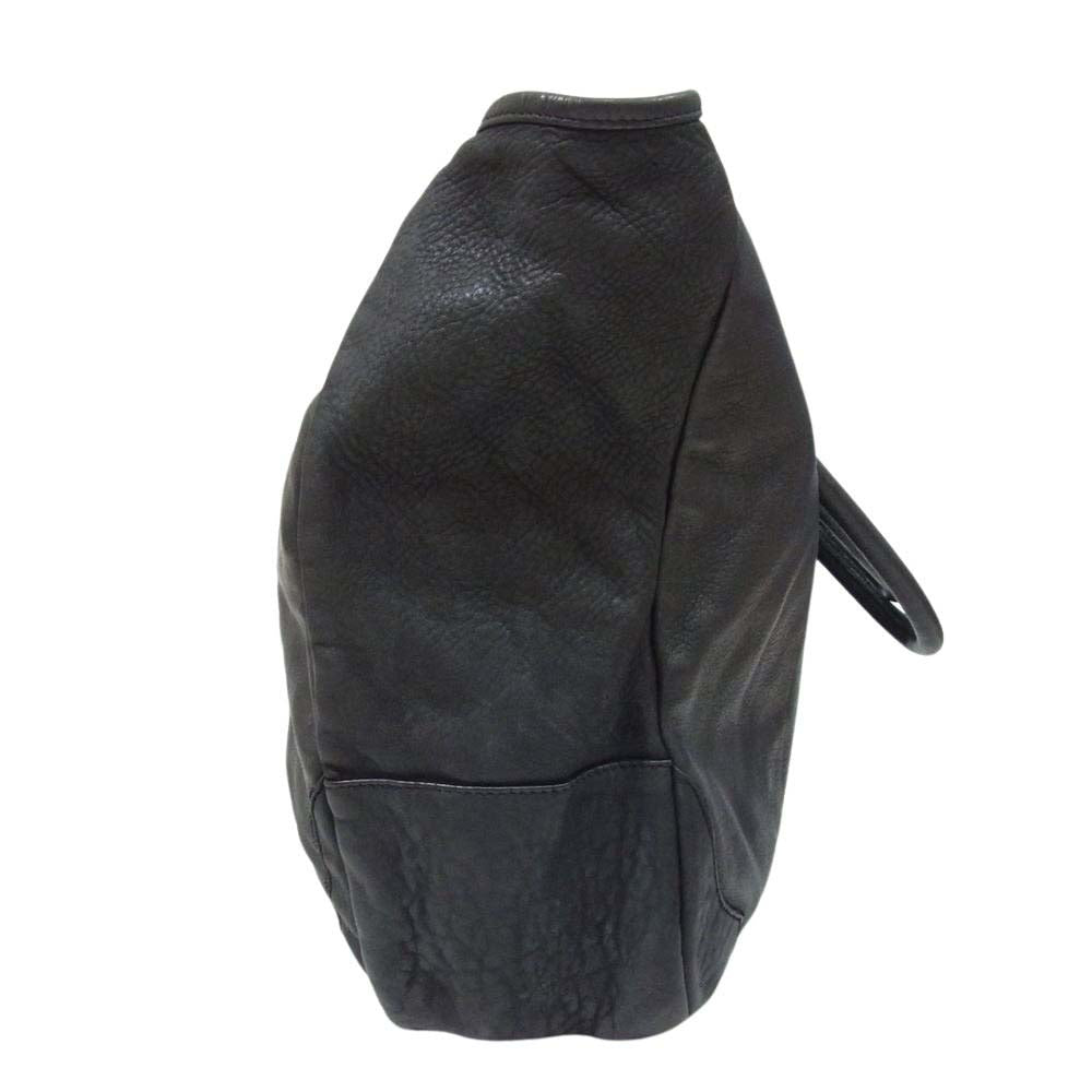 ISAMUKATAYAMA BACKLASH イサムカタヤマバックラッシュ 207-08 JAPAN STEER GARMENT-DYED TOTE-BAG ジャパン ガーメントダイ ステアレザー トート バッグ ブラック系【中古】