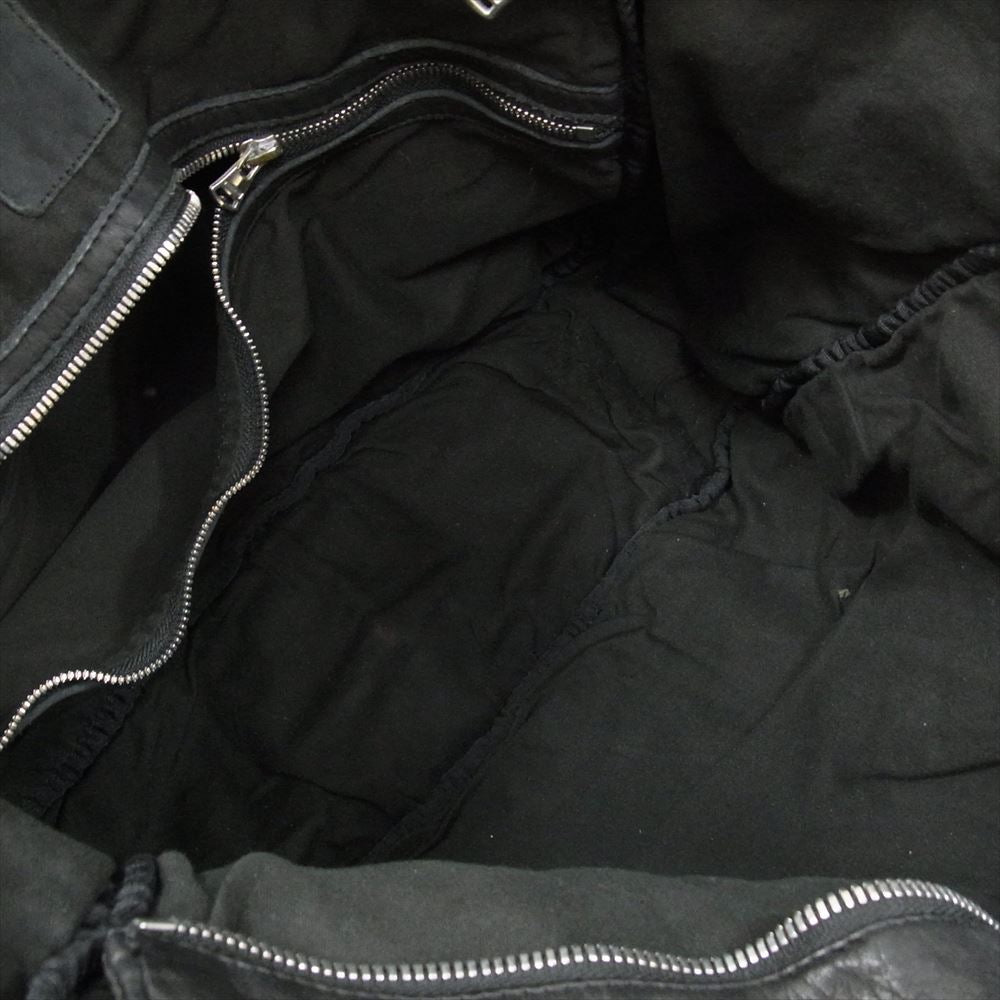 ISAMUKATAYAMA BACKLASH イサムカタヤマバックラッシュ 207-08 JAPAN STEER GARMENT-DYED TOTE-BAG ジャパン ガーメントダイ ステアレザー トート バッグ ブラック系【中古】