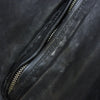 ISAMUKATAYAMA BACKLASH イサムカタヤマバックラッシュ in-1948-04 xx incarnation DOUBLE BREASTED ZIPPER BLOUSON  JAPAN CALF LEATHER インカネーション 別注 ダブルブレスト カーフレザー ジップ ブルゾン レザー ジャケット ブラック系 L【中古】