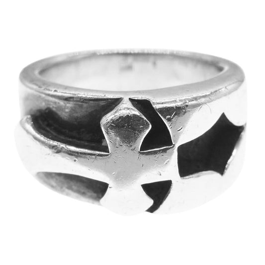 BILL WALL LEATHER ビルウォールレザー インレイドクロス リング シルバー系 17.5号【中古】