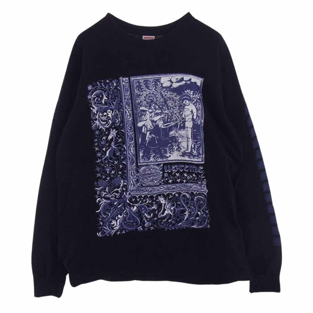 Supreme シュプリーム 24SS Saint Sebastian セイント セバスチャン 長袖 Tシャツ カットソー ブラック系 L【中古】