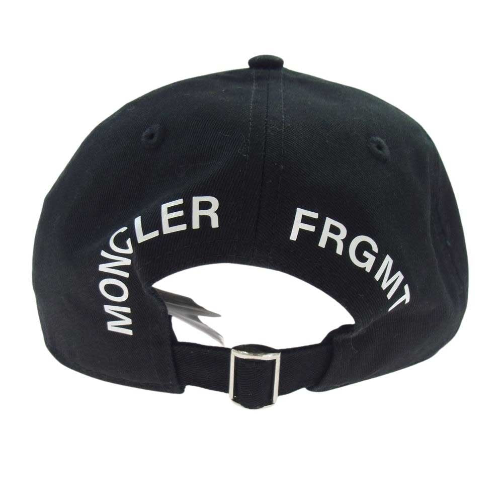 MONCLER モンクレール × FRAGMENT フラグメント BASEBALL ベースボール HAT ハット キャップ 帽子 ブラック系【中古】