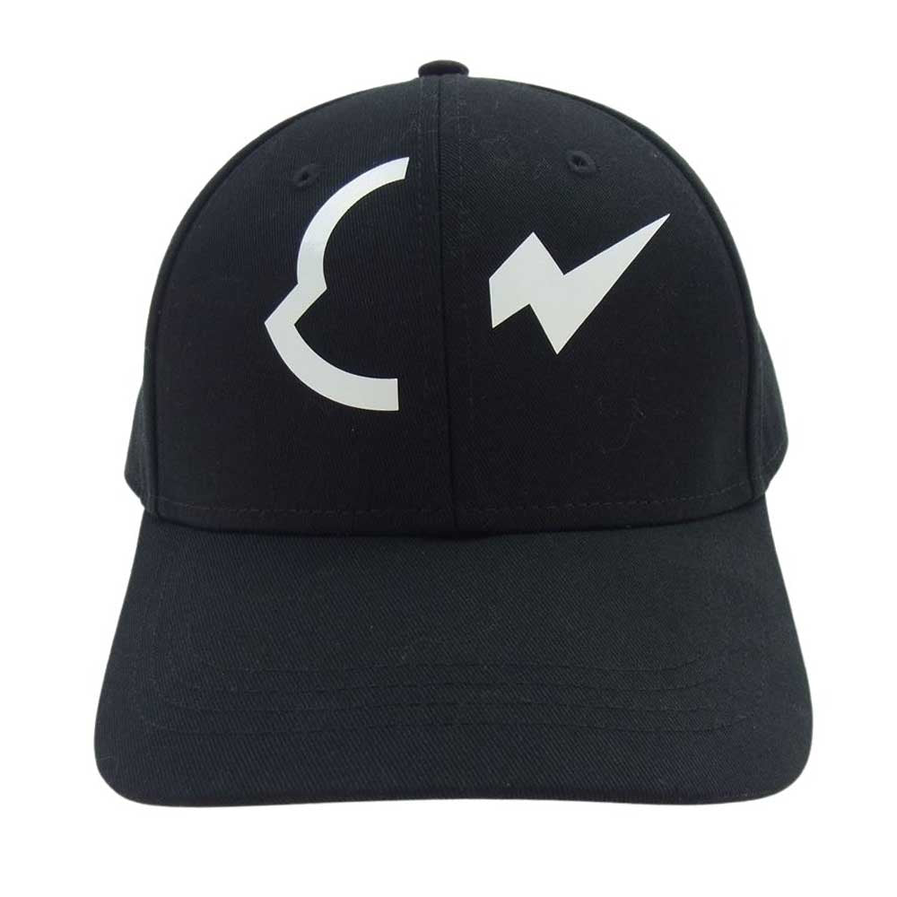 MONCLER モンクレール × FRAGMENT フラグメント BASEBALL ベースボール HAT ハット キャップ 帽子 ブラック系【中古】