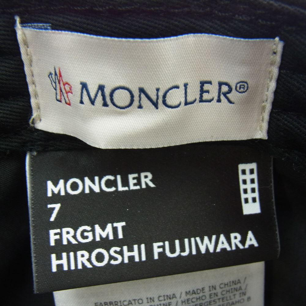 MONCLER モンクレール × FRAGMENT フラグメント BASEBALL ベースボール HAT ハット キャップ 帽子 ブラック系【中古】