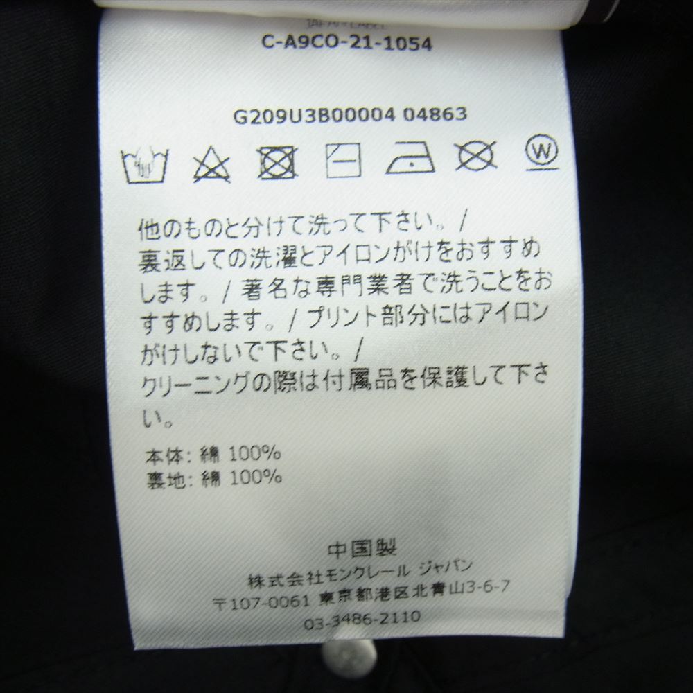 MONCLER モンクレール × FRAGMENT フラグメント BASEBALL ベースボール HAT ハット キャップ 帽子 ブラック系【中古】