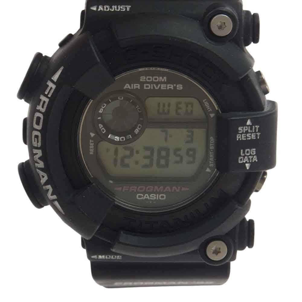 CASIO G-SHOCK カシオ ジーショック DW-8200ZU-1T  G-SHOCK FROGMAN フロッグマン  ウォッチ 腕時計 ブラック シルバー 黒銀仕様 ブラック系【中古】