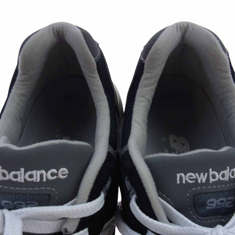 NEW BALANCE ニューバランス M992EB USA製 992 ローカット スニーカー ブラック系 26.5cm【中古】