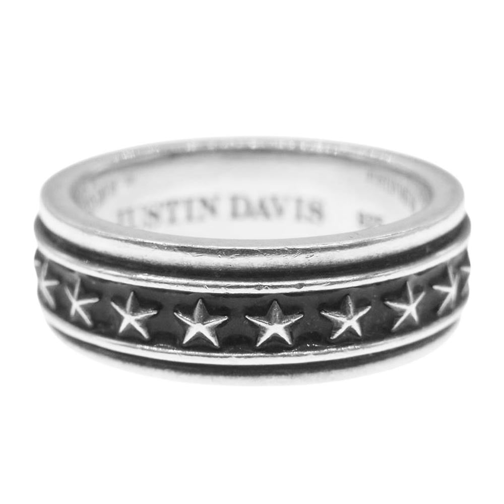 Justin Davis ジャスティンデイビス SRJ819 購入証明書付属 STAR LOCKET スター ロケット リング シルバー系 23号【中古】