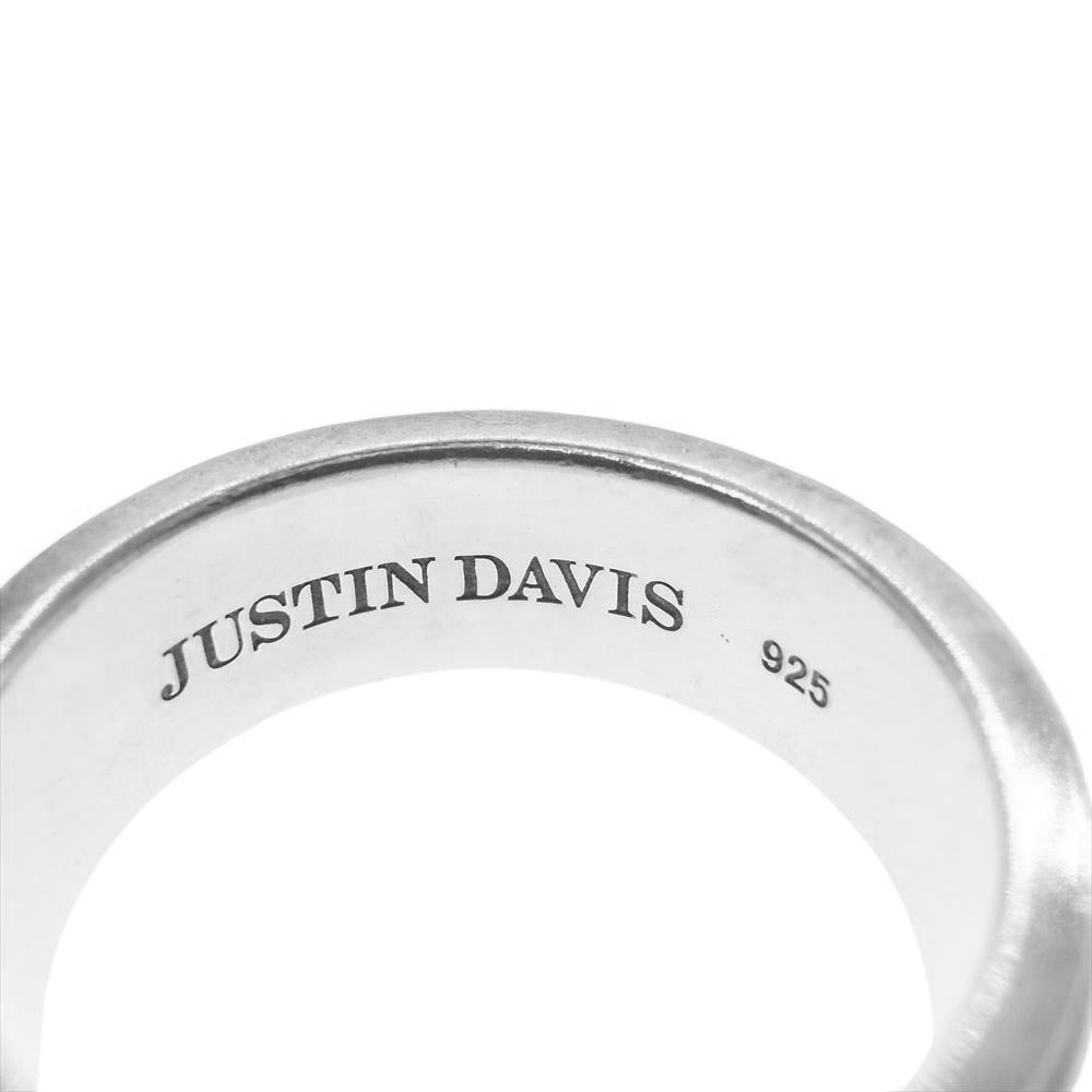 Justin Davis ジャスティンデイビス SRJ819 購入証明書付属 STAR LOCKET スター ロケット リング シルバー系 23号【中古】