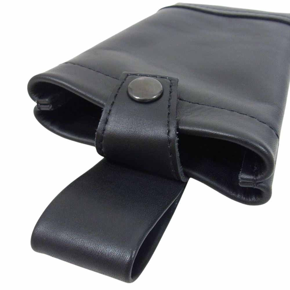 KADOYA カドヤ km multi case レザー ケース ポーチ ブラック系【中古】