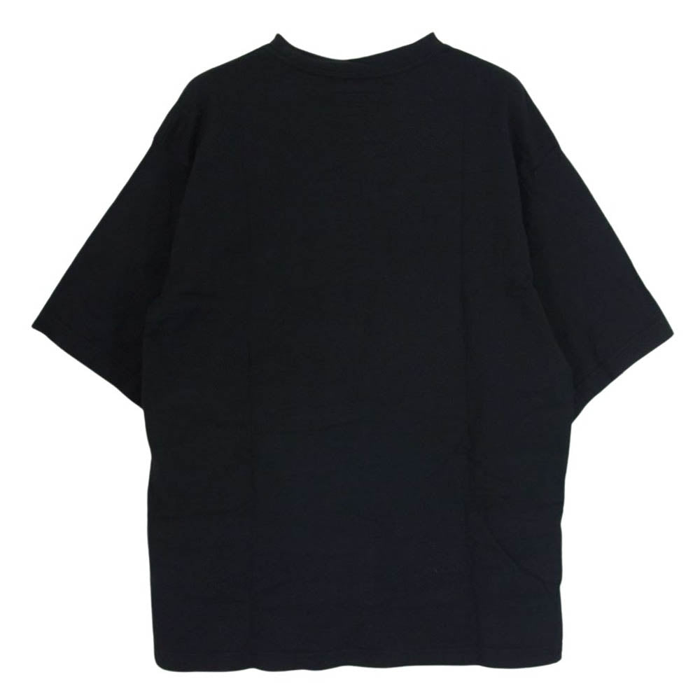 DESCENDANT ディセンダント ポケット付き ロゴ クルーネック 半袖 Tシャツ ブラック系 1【中古】